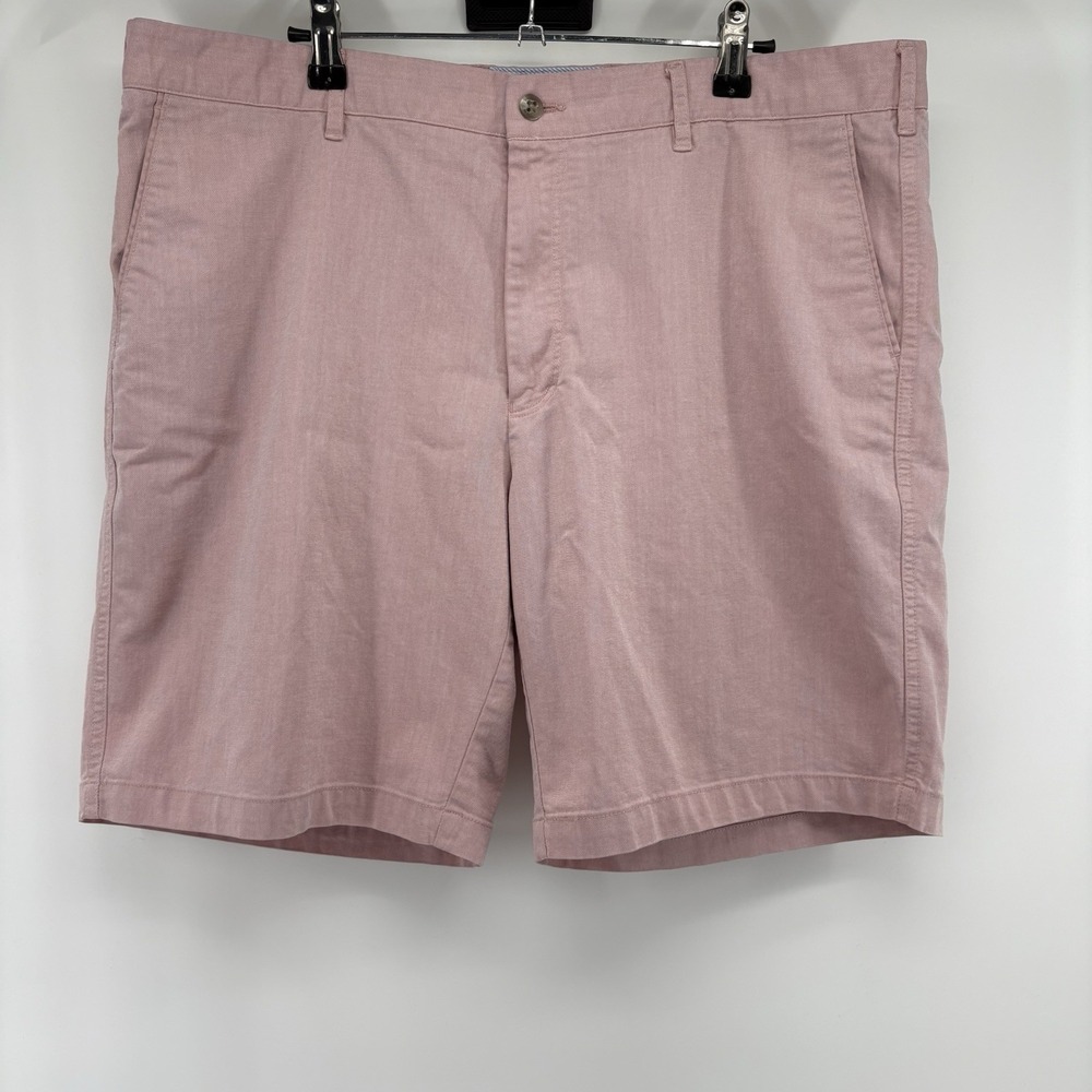 Peter Millar Chino Shorts‎ Mens Light Pink Twill Flat Front 9" Size 38